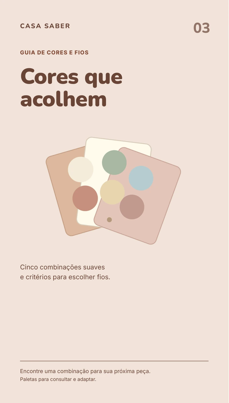 Capa real: Guia de Cores Suaves e Fios